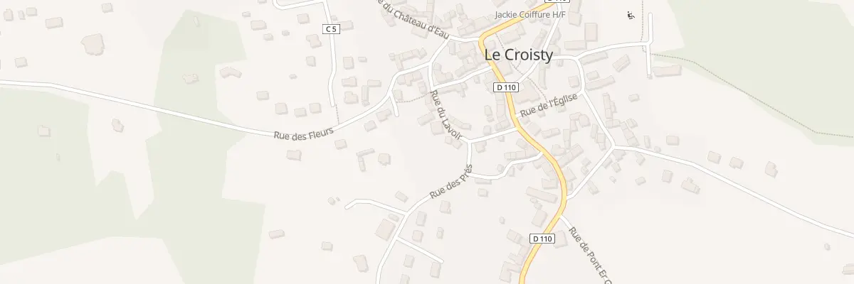 Plan du 5209 Rue du Lavoir au Croisty