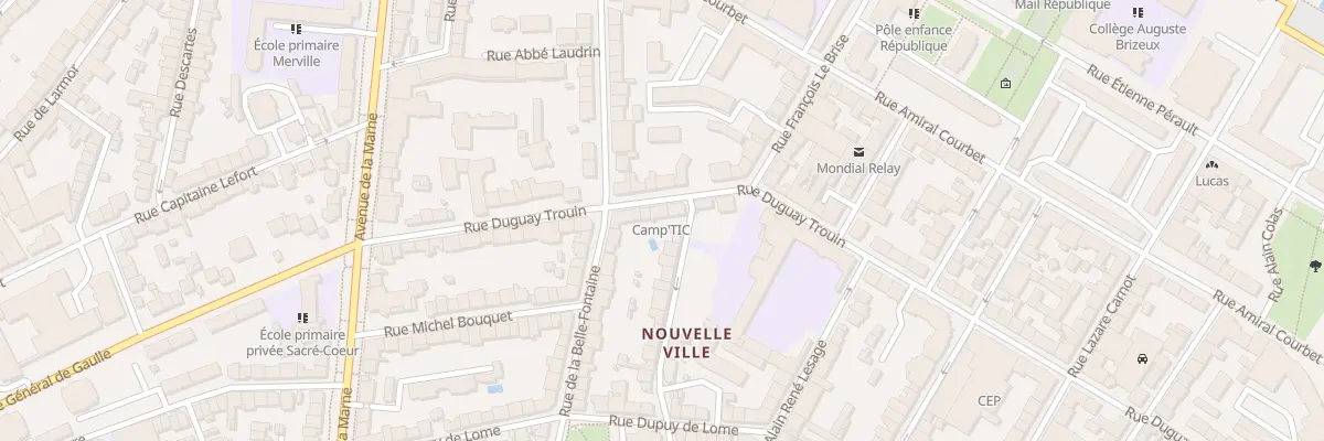 Plan du 31 Rue Duguay Trouin à Lorient