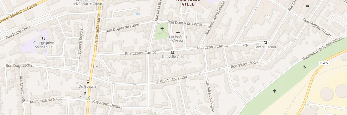 Plan du 108 Rue Lazare Carnot à Lorient