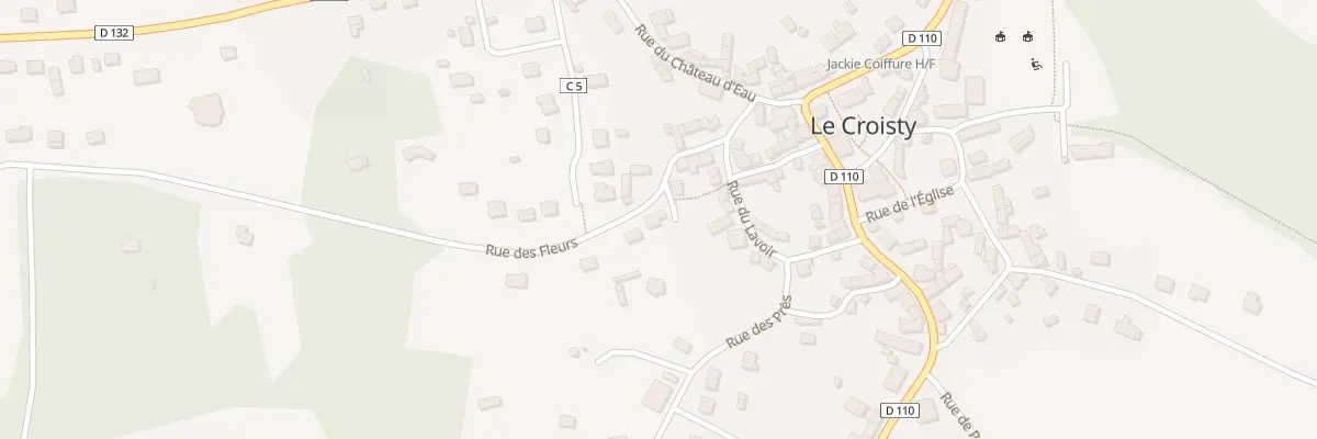 Plan du 2 Rue des Fleurs au Croisty