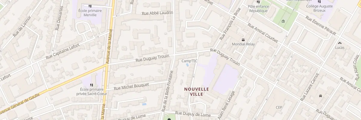 Plan du 27 Rue Duguay Trouin à Lorient
