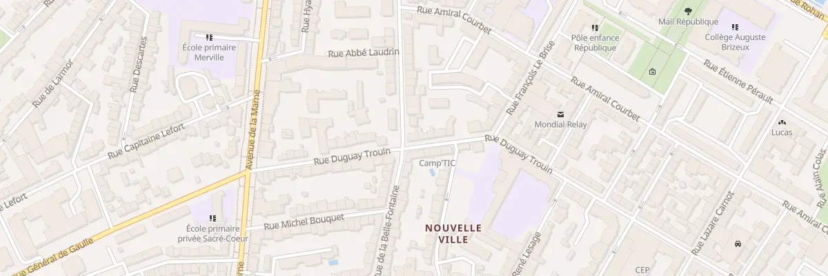 Plan du 26 Rue Duguay Trouin à Lorient