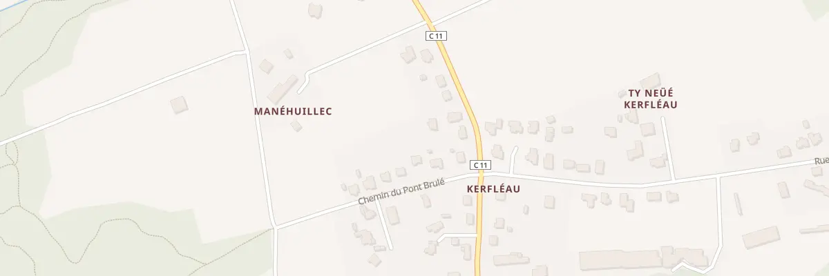 Plan du 6 Che du Pont Brûlé à Caudan