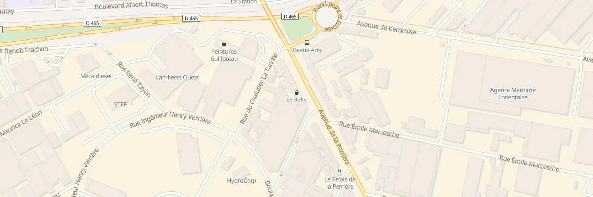 Plan du 21 Av de la Perrière à Lorient