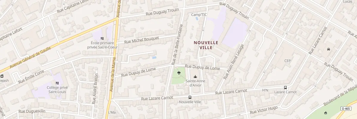 Plan du 80 Rue de la Belle Fontaine à Lorient