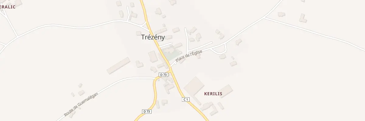 Plan du 2 Pl de l’Église à Trézény