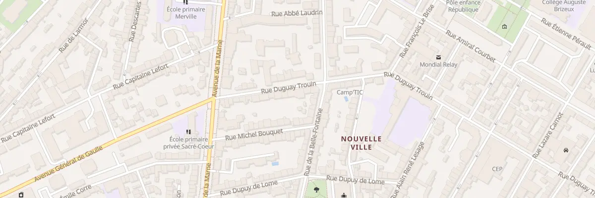 Plan du 21 Rue Duguay Trouin à Lorient
