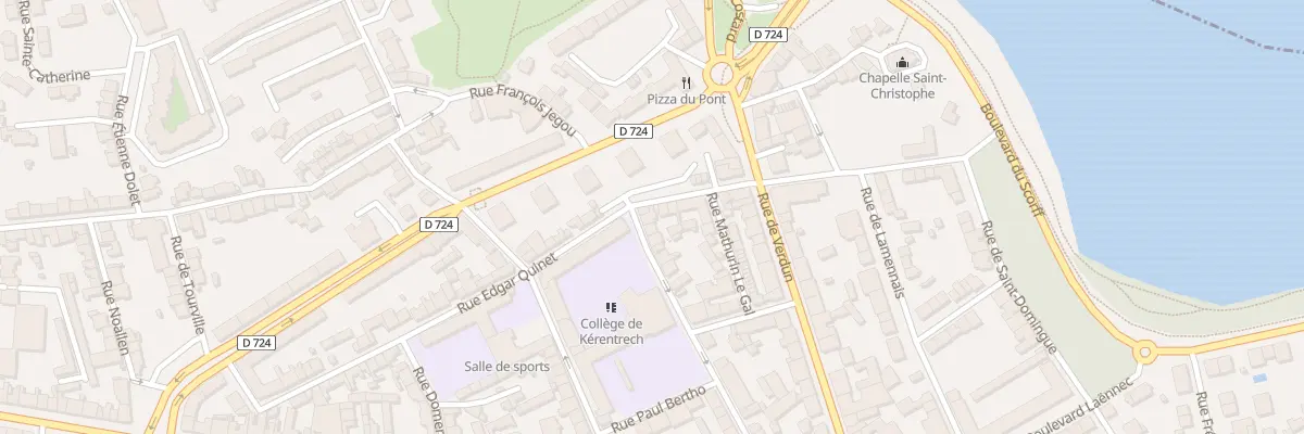 Plan du 2 Rue Galabert à Lorient