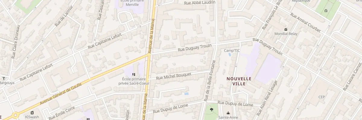 Plan du 13 Rue Duguay Trouin à Lorient