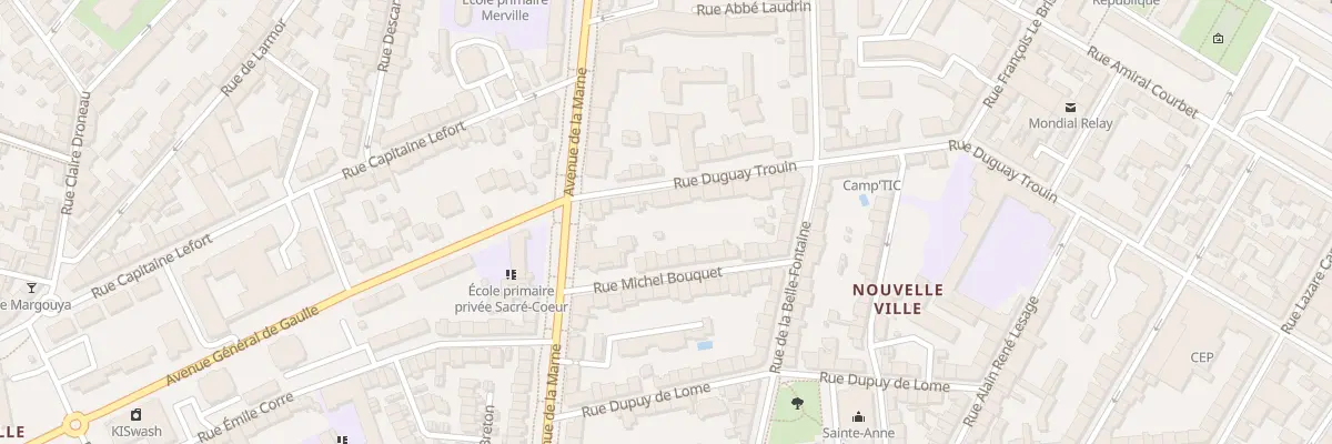 Plan du 11 Rue Duguay Trouin à Lorient
