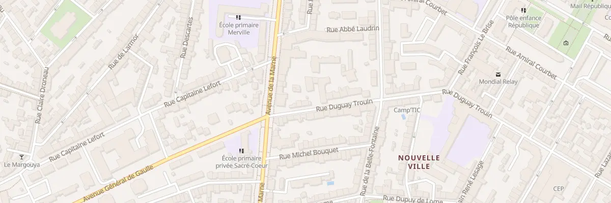 Plan du 6 Rue Duguay Trouin à Lorient