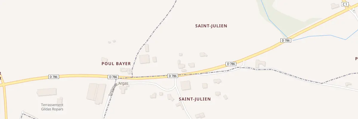Plan du 4 Saint-Julien à Trézény