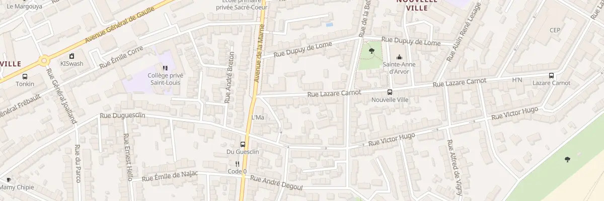 Plan du 138 Rue Lazare Carnot à Lorient