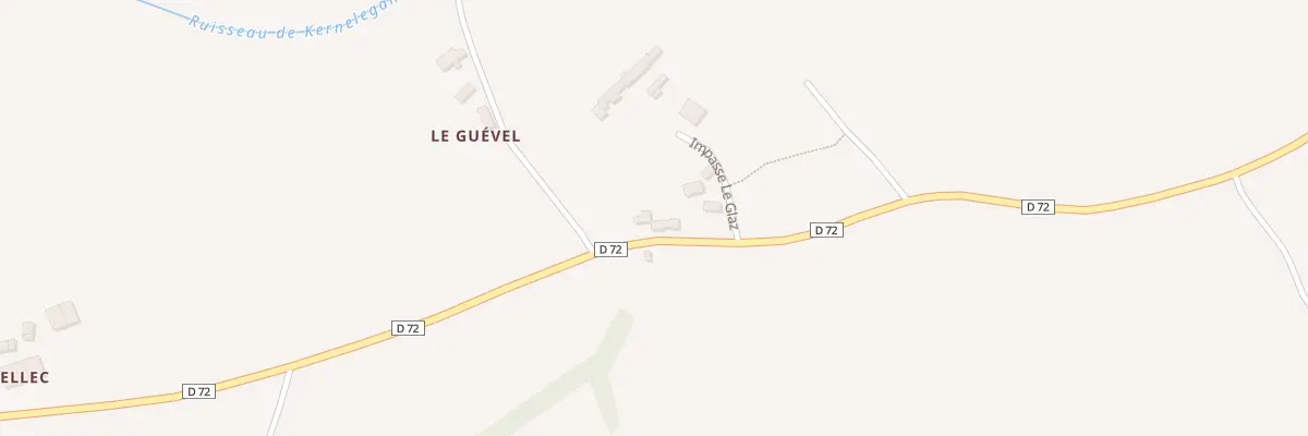 Plan du 20 Rte de Rospez à Lanmérin