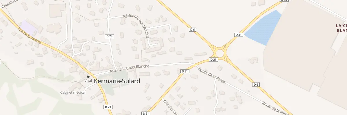 Plan du 13 Rue de la Croix Blanche à Kermaria-Sulard