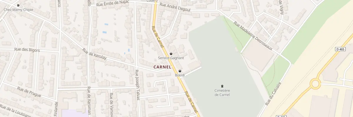 Plan du 50 Rue de Carnel à Lorient