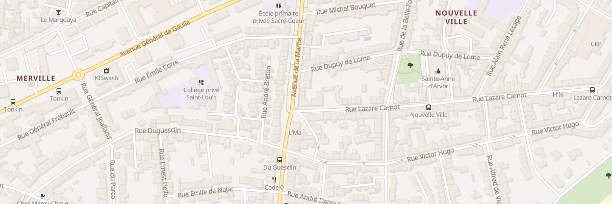 Plan du 115 Rue Lazare Carnot à Lorient