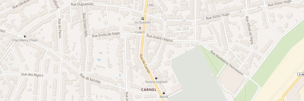 Plan du 28 Rue de Carnel à Lorient