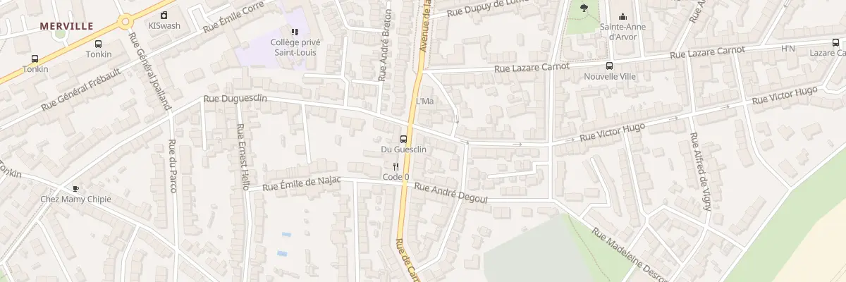 Plan du 8 Rue de Carnel à Lorient