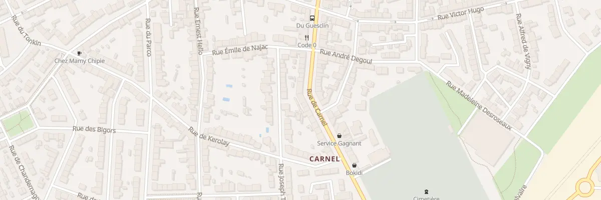 Plan du 23 Rue de Carnel à Lorient