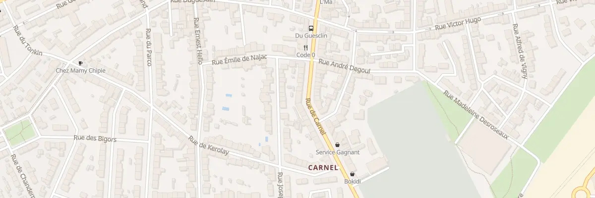 Plan du 21 Rue de Carnel à Lorient