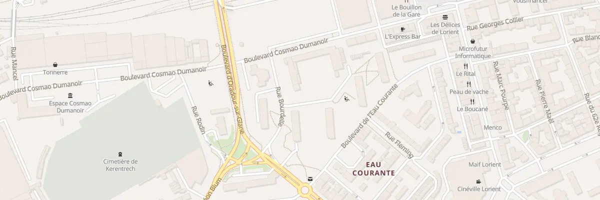 Plan du 7 Rue Bourdelle à Lorient