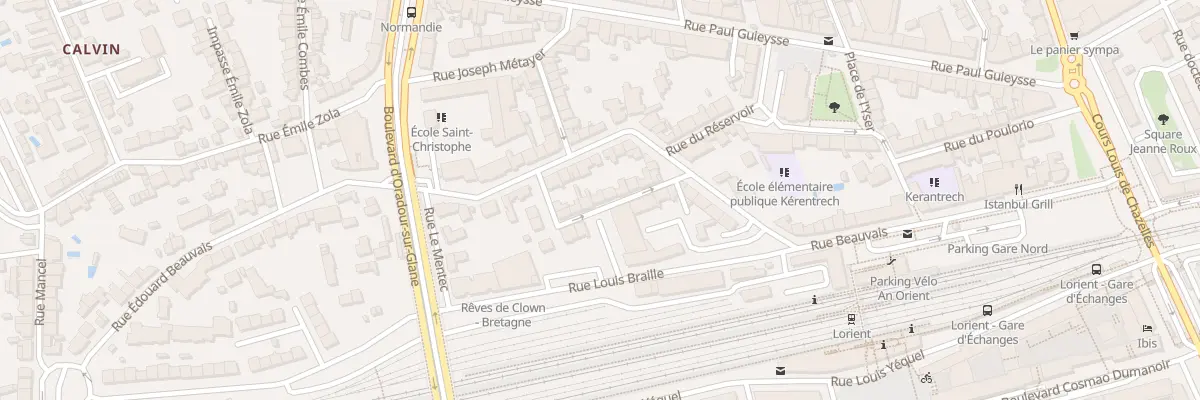 Plan du 7 Rue de Kerguelen à Lorient