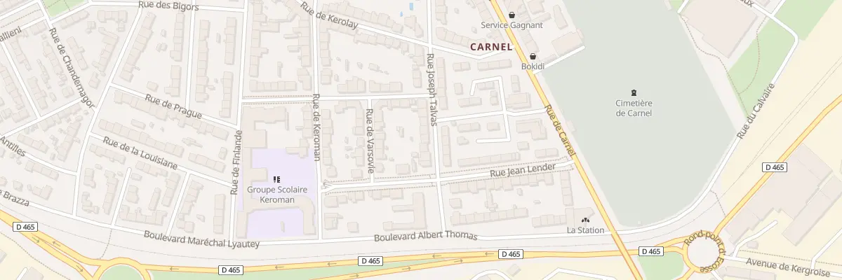 Plan du 15 Rue Joseph Talvas à Lorient