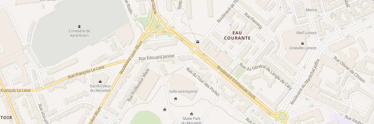 Plan du 6 Rue Jenner à Lorient