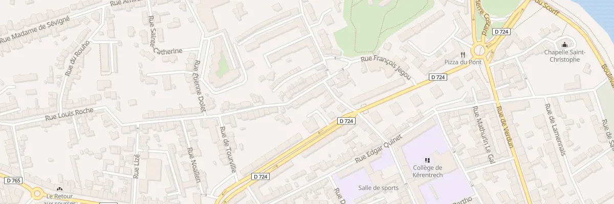 Plan du 4 Rue Louis Roche à Lorient
