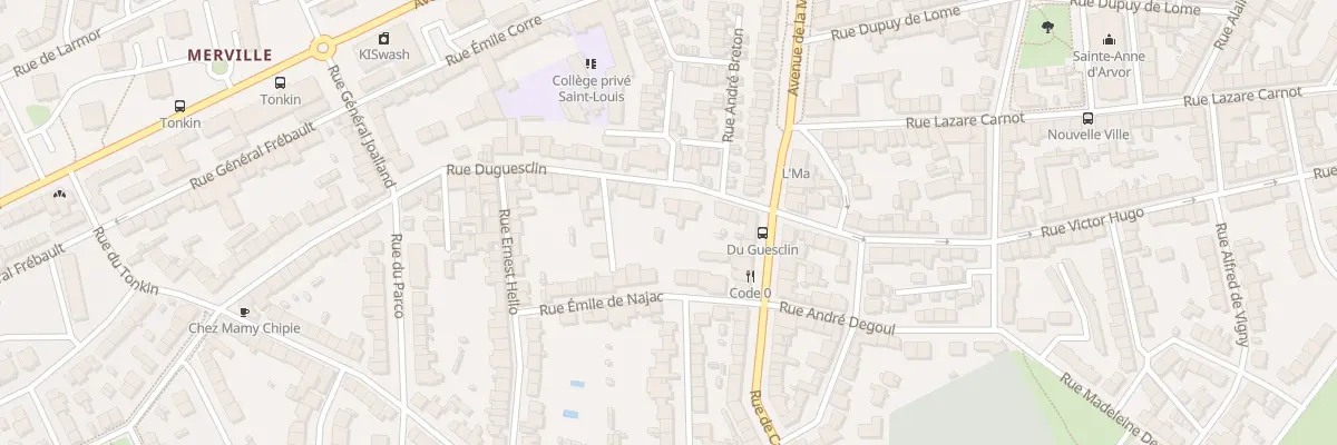 Plan du 14 Rue Duguesclin à Lorient
