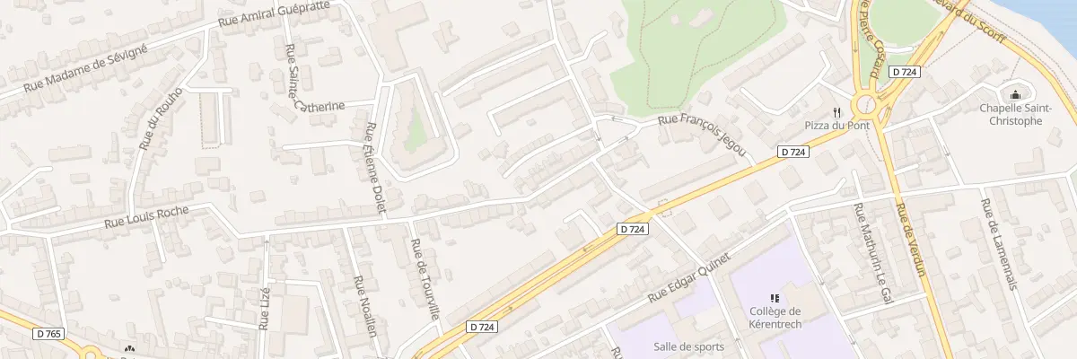 Plan du 13 Rue Louis Roche à Lorient