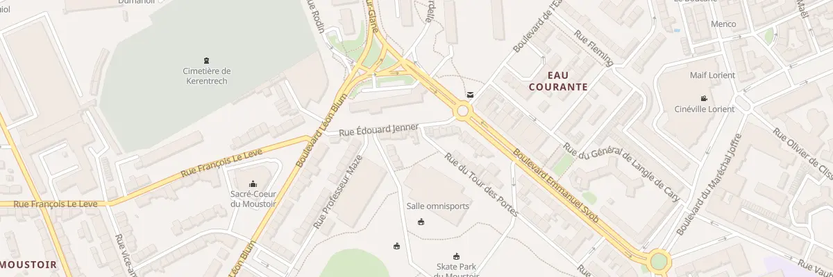 Plan du 14 Rue Jenner à Lorient