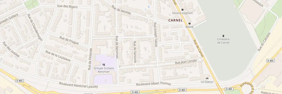 Plan du 18 Rue de Varsovie à Lorient
