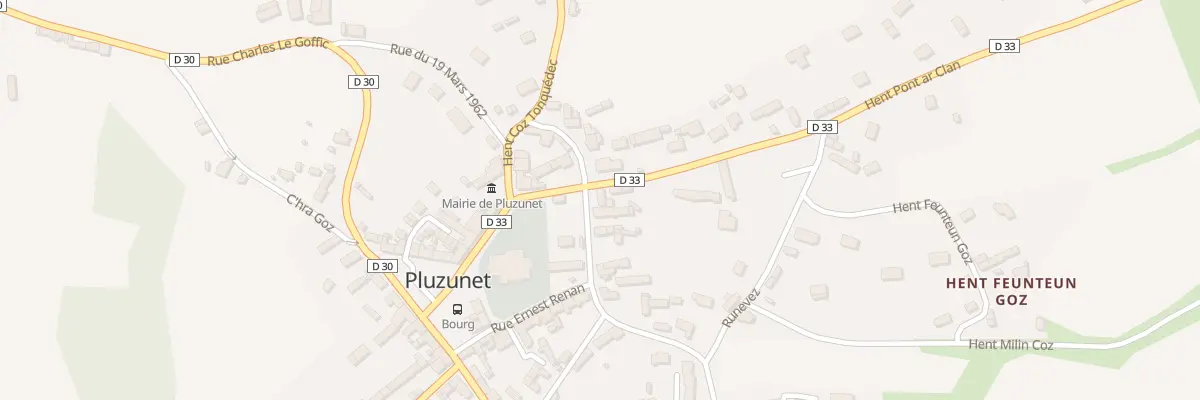 Plan du 1 Rue Jeanne-Marie Guerguin à Pluzunet
