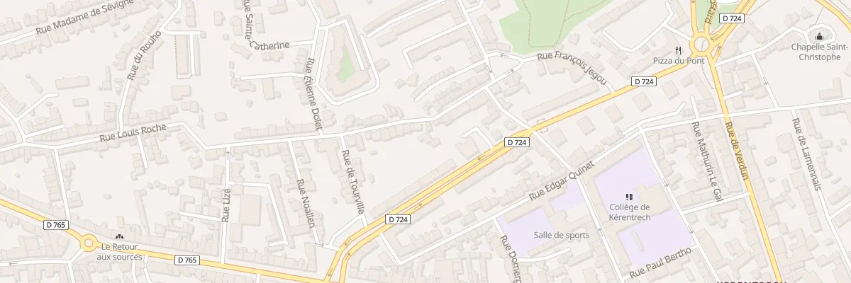 Plan du 10 Rue Louis Roche à Lorient