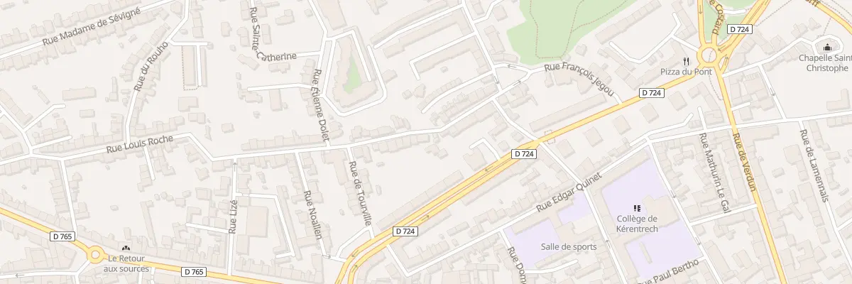 Plan du 16 Rue Louis Roche à Lorient