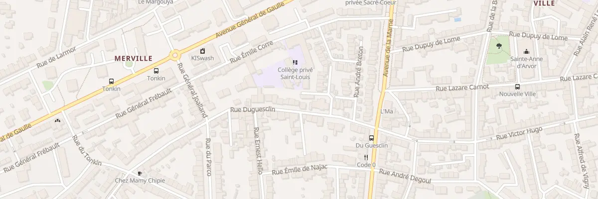 Plan du 15 Rue Duguesclin à Lorient