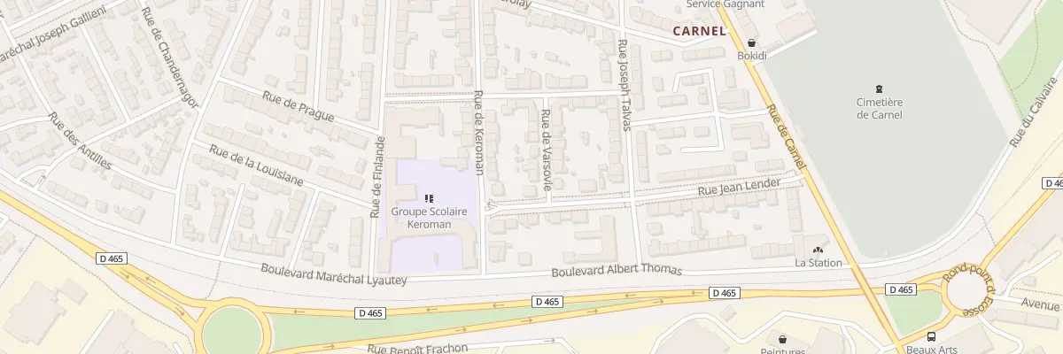 Plan du 23 Rue de Varsovie à Lorient