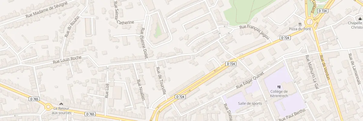 Plan du 20 Rue Louis Roche à Lorient