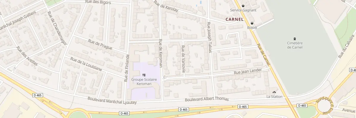 Plan du 19 Rue de Varsovie à Lorient