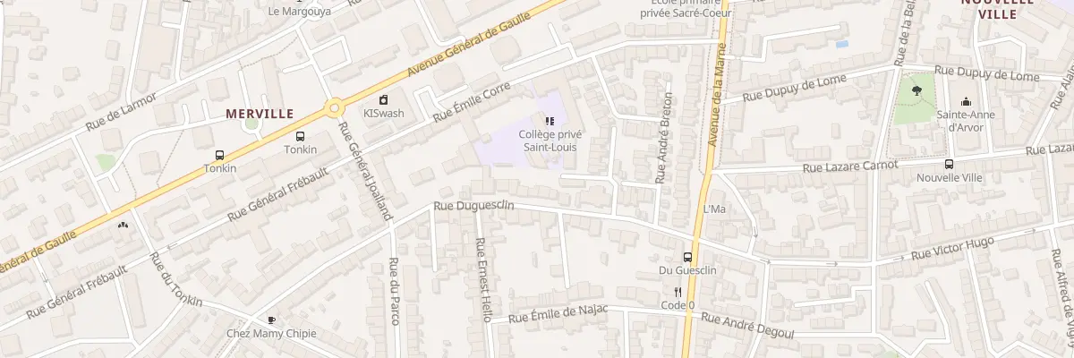 Plan du 19 Rue Duguesclin à Lorient