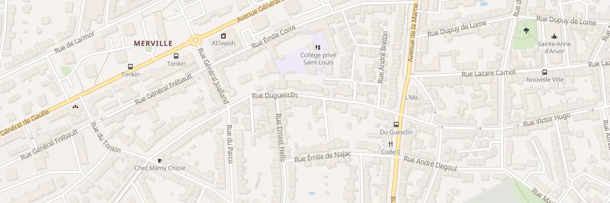 Plan du 28 Rue Duguesclin à Lorient
