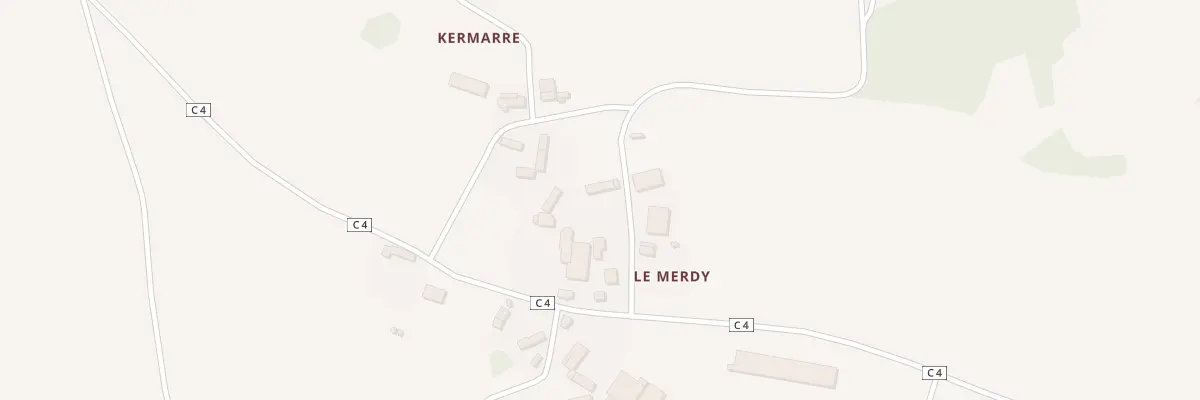 Plan du 24 Le Merdy à Glomel