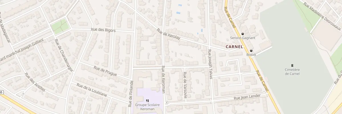 Plan du 12 Rue de Keroman à Lorient