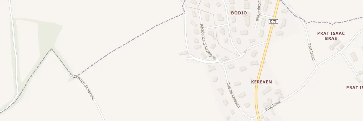 Plan du 1 Convenant Bodéo à Trézény