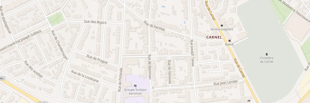 Plan du 14 Rue de Keroman à Lorient