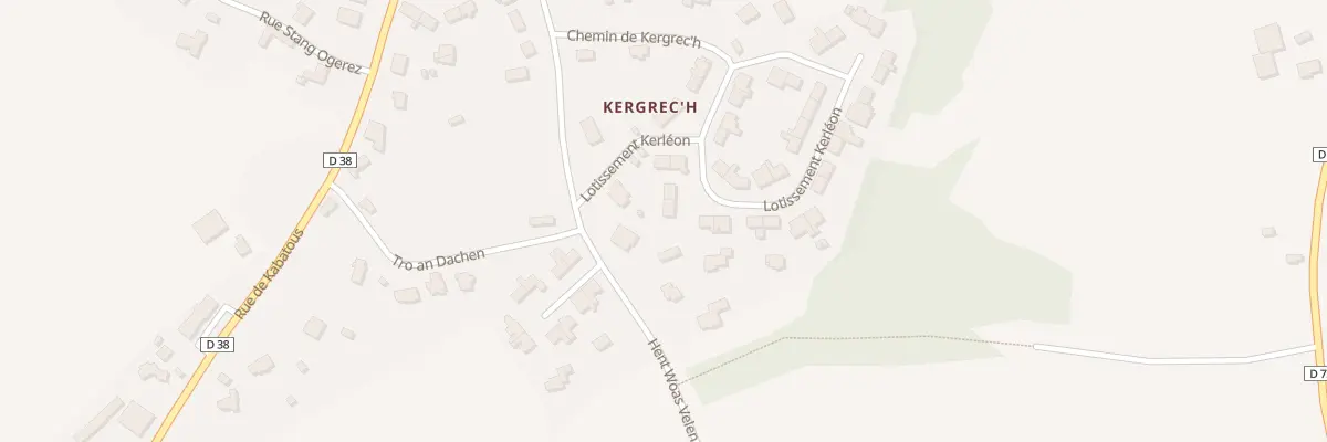 Plan du 8 Lot Kerléon à Trélévern