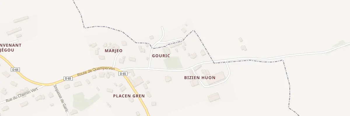 Plan du 7092 Gouric à Rospez