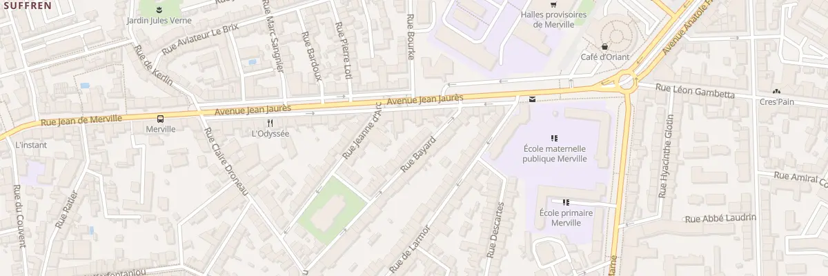 Plan du 9 Rue Bayard à Lorient